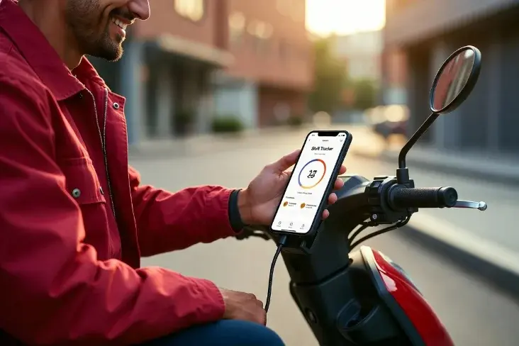 Kurye telefon uygulaması görseli